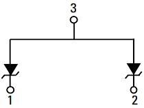 Block Diagram - Littelfuse AQ0502 Unidirectional TVS Diode Arrays